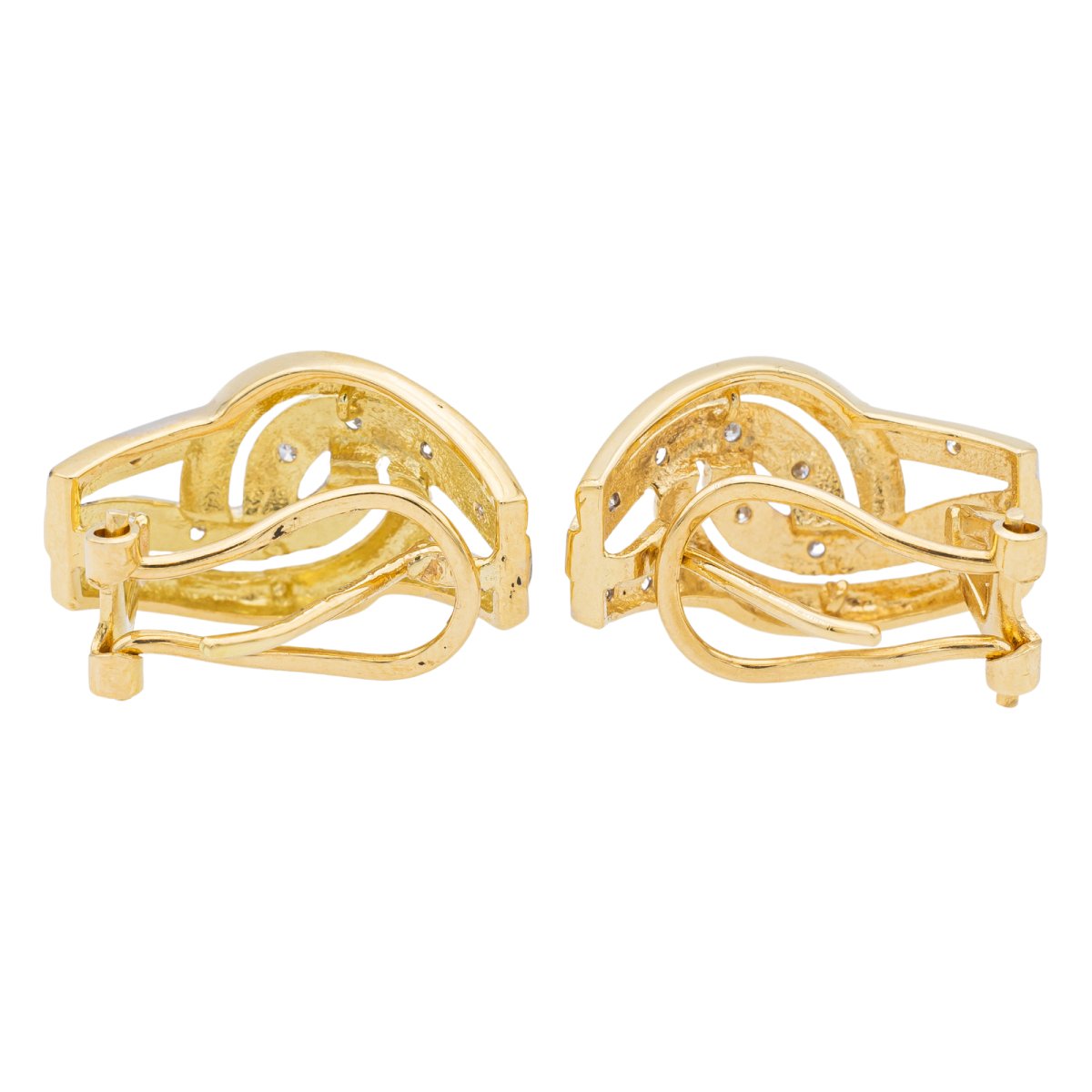 Boucles d'oreilles Or jaune Diamant - Castafiore