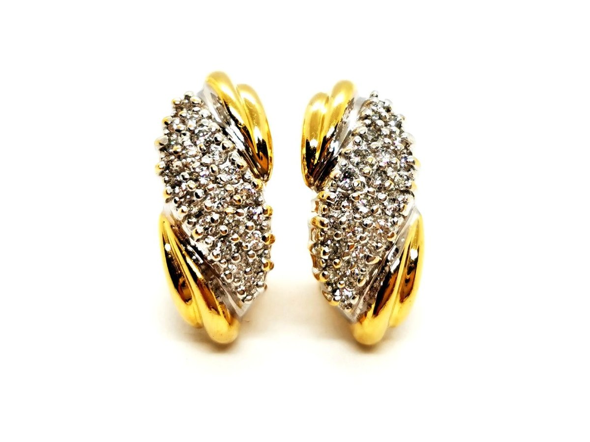 Boucles d'oreilles Or jaune Diamant - Castafiore