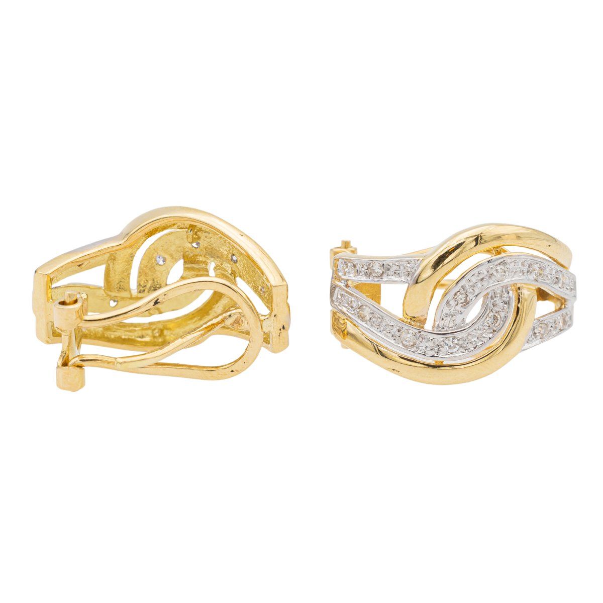 Boucles d'oreilles Or jaune Diamant - Castafiore