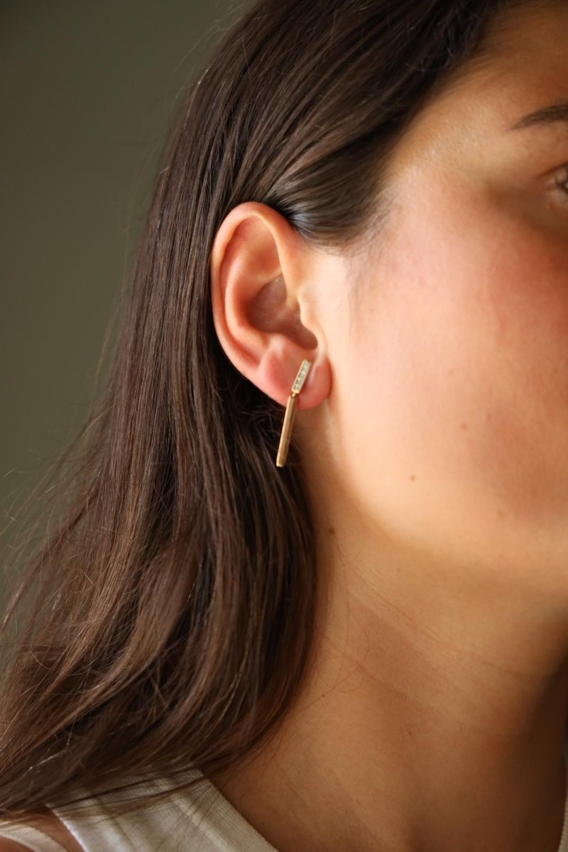 Boucles d'oreilles Or jaune Diamant - Castafiore