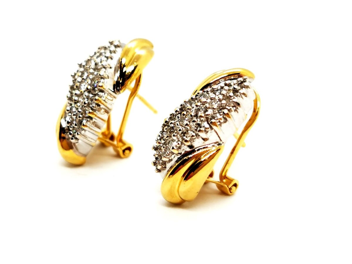 Boucles d'oreilles Or jaune Diamant - Castafiore