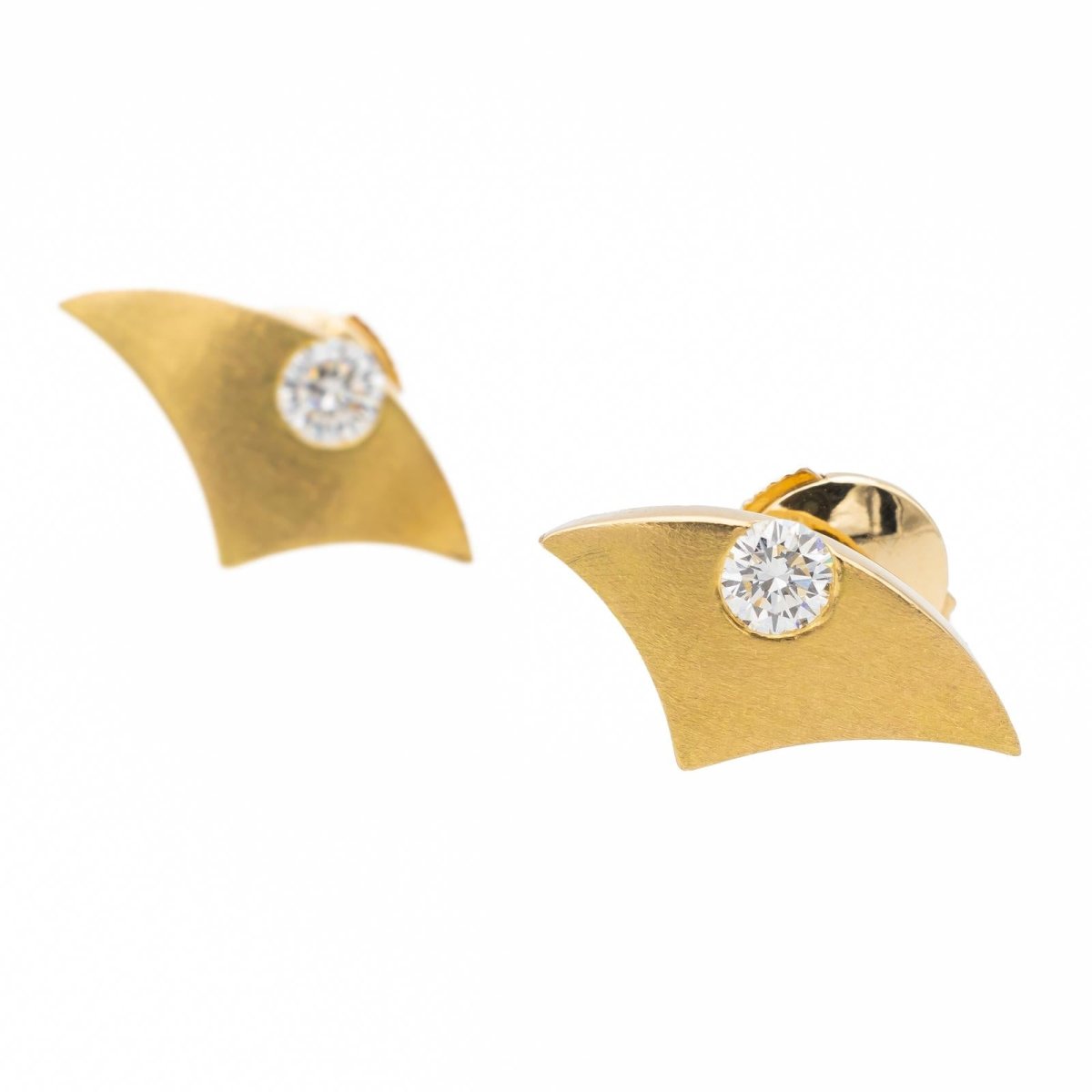 Boucles d'oreilles Or jaune Diamant - Castafiore