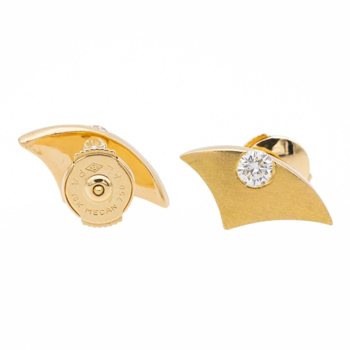 Boucles d'oreilles Or jaune Diamant - Castafiore