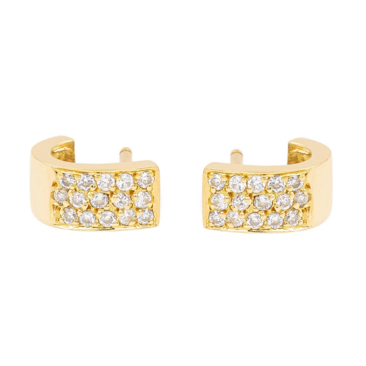 Boucles d'oreilles Or jaune Diamant - Castafiore
