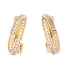 Boucles d'oreilles or jaune et diamant de la maison Cartier modèle Trinity - Castafiore