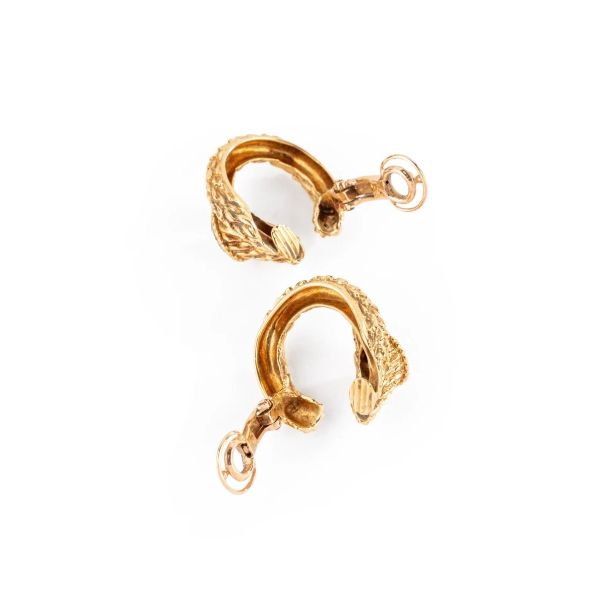 Boucles d'oreilles or jaune et diamants de la Maison Boucheron modèle Serpent Bohème - Castafiore