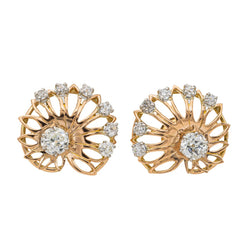 Boucles d'oreilles Or rose Diamant - Castafiore