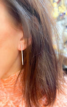 Boucles d'oreilles ovales en or rose et diamants - Castafiore