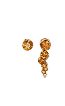 Boucles d'oreilles PASQUALE BRUNI en or jaune, topazes et diamants - Castafiore