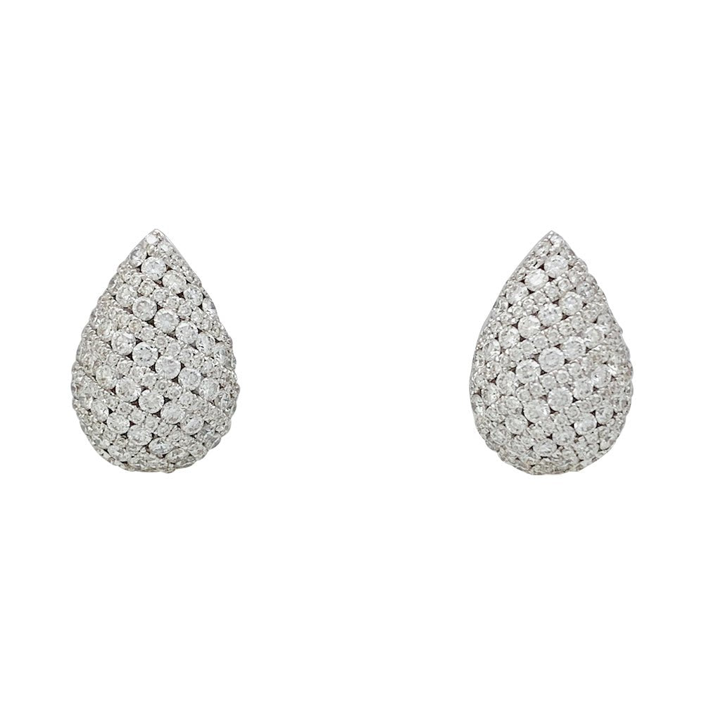 Boucles d'oreilles pavage diamants - Castafiore