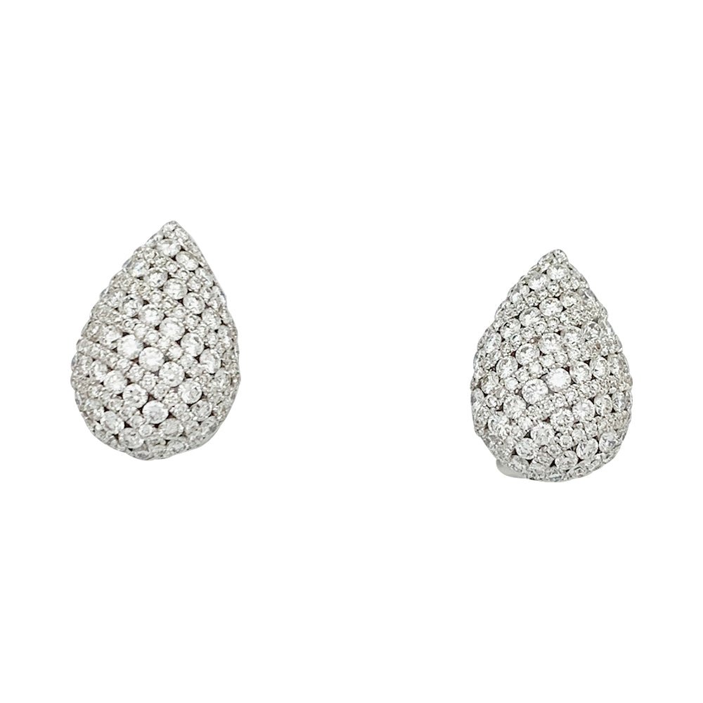 Boucles d'oreilles pavage diamants - Castafiore