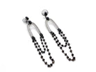 Boucles d'oreilles Pendantes en or blanc et diamants - Castafiore