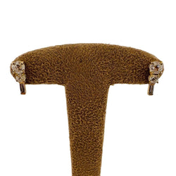 Boucles d'oreilles pendantes en or jaune et diamants - Castafiore