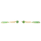 Boucles d'oreilles Pendantes en or jaune et jade - Castafiore