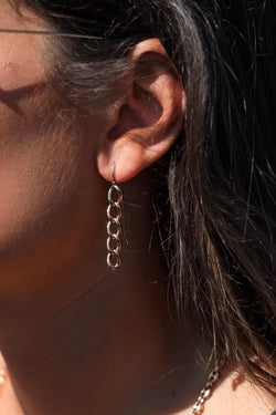 Boucles d'oreilles Pendantes maille en or jaune - Castafiore