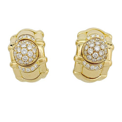 Boucles d'oreilles PIAGET "Tanagra" en or jaune et diamants - Castafiore