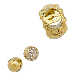Boucles d'oreilles PIAGET "Tanagra" en or jaune et diamants - Castafiore