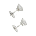 Boucles d'oreilles platine et diamants princesses - Castafiore