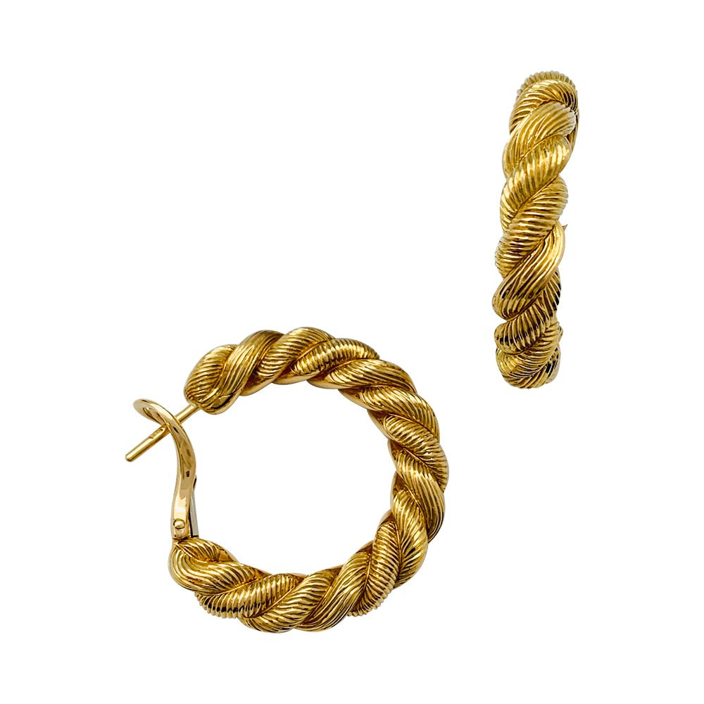 Boucles d'oreilles Poiray "Dune" en or jaune - Castafiore