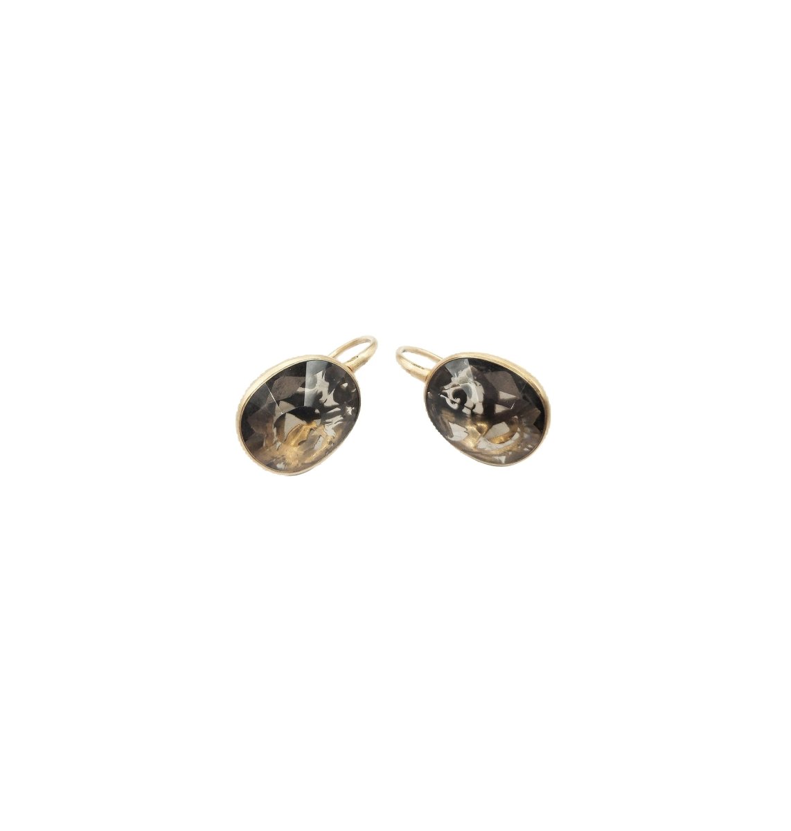 Boucles d'oreilles POMELLATO "Arabesques", en or rose et quartz - Castafiore