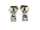 Boucles d'oreilles Puces en or blanc et diamants - Castafiore