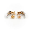 Boucles d'oreilles Puces GUY LAROCHE en 2 ors, rubis et diamants - Castafiore