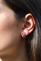 Boucles d'oreilles Puces GUY LAROCHE en 2 ors, rubis et diamants - Castafiore