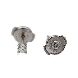 Boucles d'oreilles Puces MAUBOUSSIN en or blanc et diamants - Castafiore