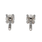 Boucles d'oreilles Puces MAUBOUSSIN en or blanc et diamants - Castafiore