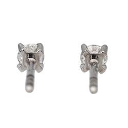 Boucles d'oreilles Puces MAUBOUSSIN en or blanc et diamants - Castafiore