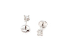 Boucles d'oreilles Puces Or blanc Diamant - Castafiore