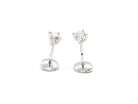 Boucles d'oreilles Puces Or blanc Diamant - Castafiore