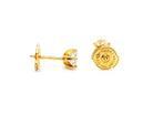 Boucles d'oreilles Puces Or jaune Diamant - Castafiore