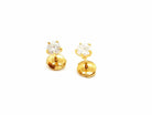 Boucles d'oreilles Puces Or jaune Diamant - Castafiore