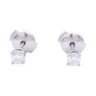 Boucles d'oreilles Puces TIFFANY & CO. en platine et diamants - Castafiore