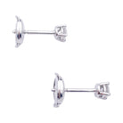 Boucles d'oreilles Puces TIFFANY & CO. en platine et diamants - Castafiore