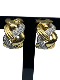 Boucles d’oreilles REPOSSI en or jaune et diamants - Castafiore