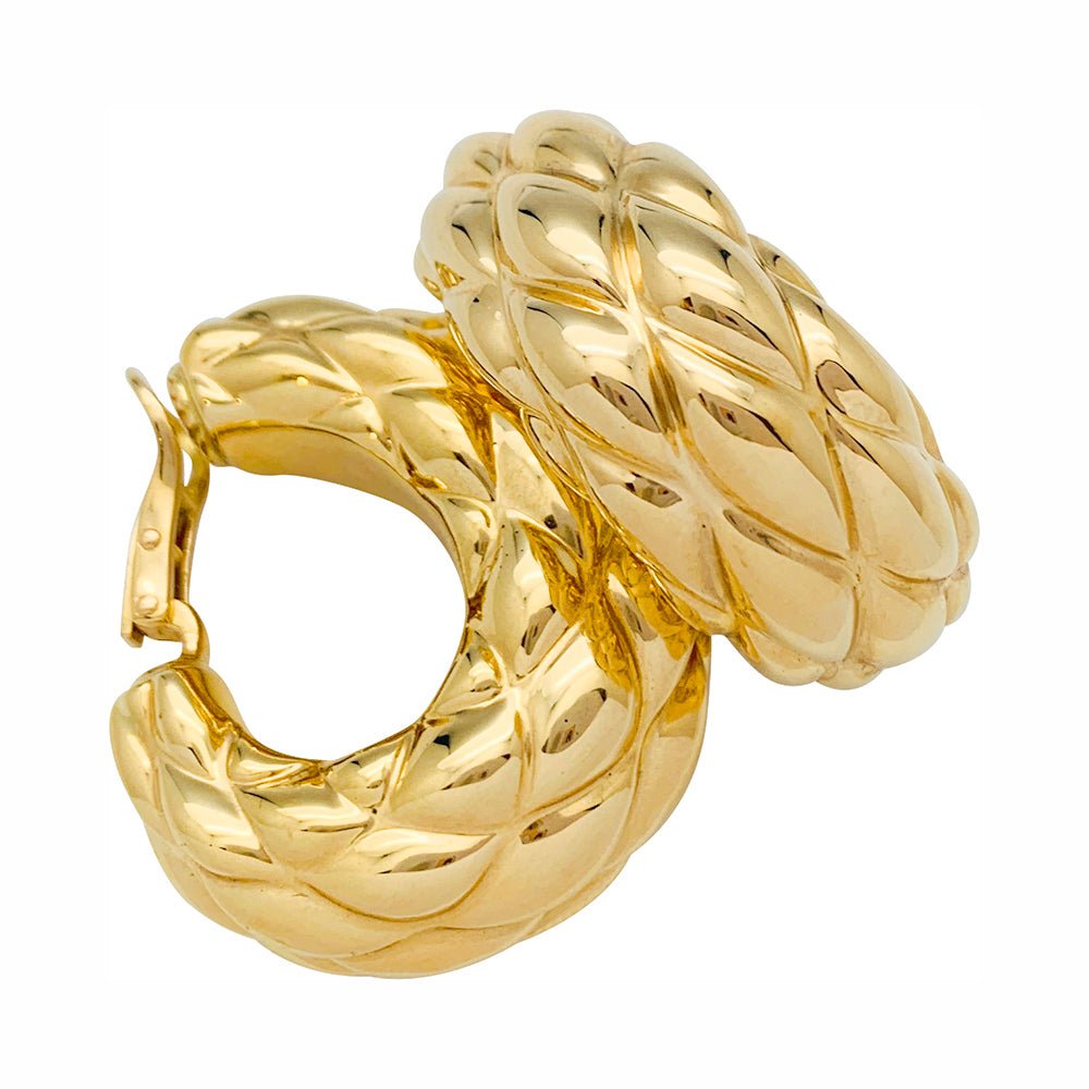 Boucles d'oreilles VCA créoles vintage - Castafiore