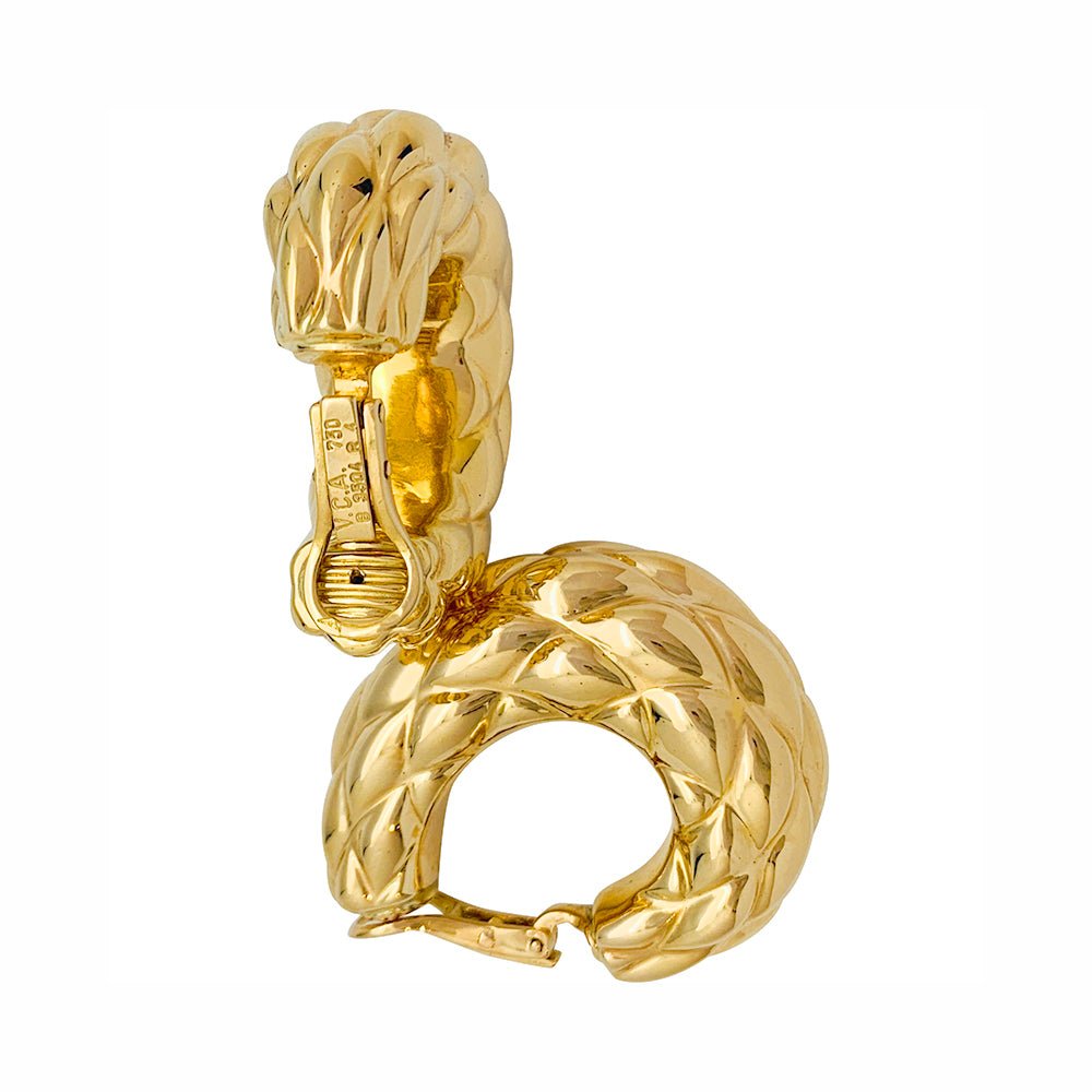 Boucles d'oreilles VCA créoles vintage - Castafiore