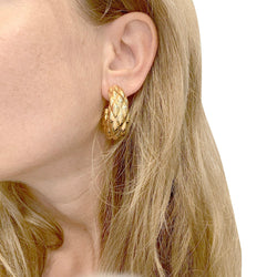 Boucles d'oreilles VCA créoles vintage - Castafiore