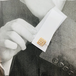 Boutons de manchette BOUCHERON en or jaune, diamants - Castafiore