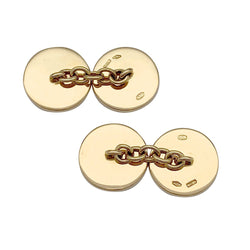 Boutons de manchette BULGARI, "Bvlgari Bvlgari", or jaune, corail - Castafiore