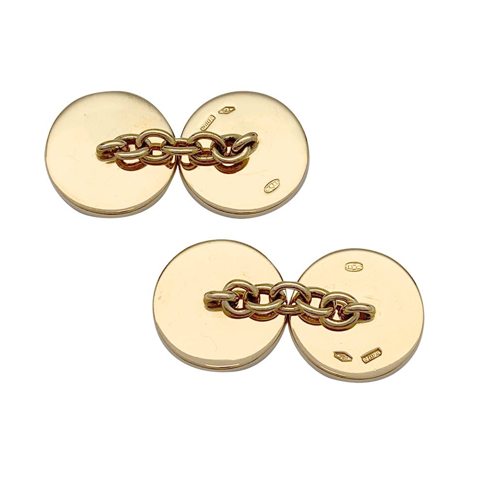 Boutons de manchette BULGARI, "Bvlgari Bvlgari", or jaune, corail - Castafiore