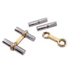 Boutons de manchette Cartier 3 ors, bâtonnets interchangeables - Castafiore