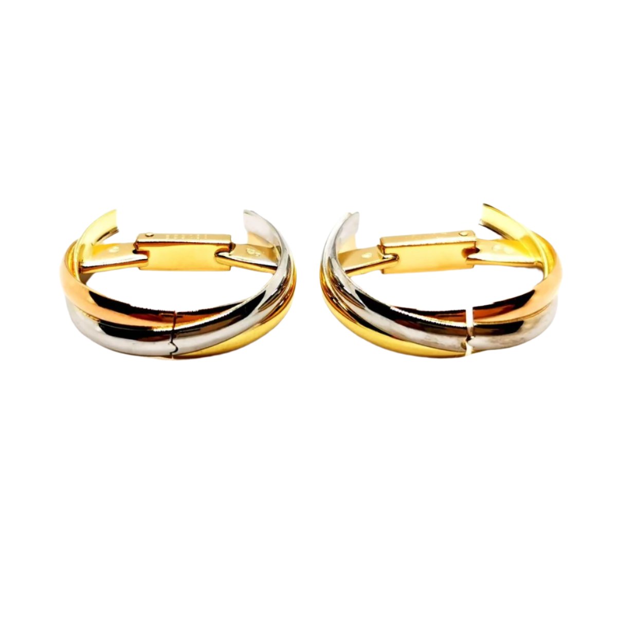 Boutons de manchette CARTIER "Trinity", 3 ors - Castafiore