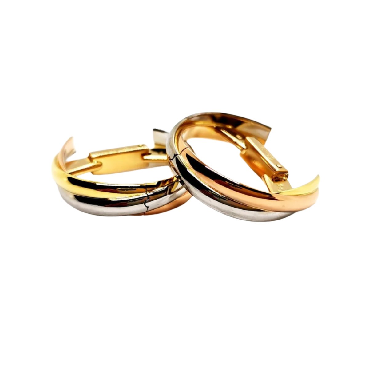 Boutons de manchette CARTIER "Trinity", 3 ors - Castafiore