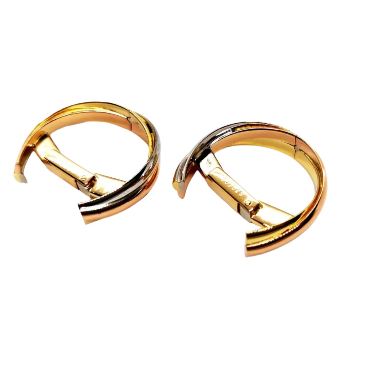 Boutons de manchette CARTIER "Trinity", 3 ors - Castafiore