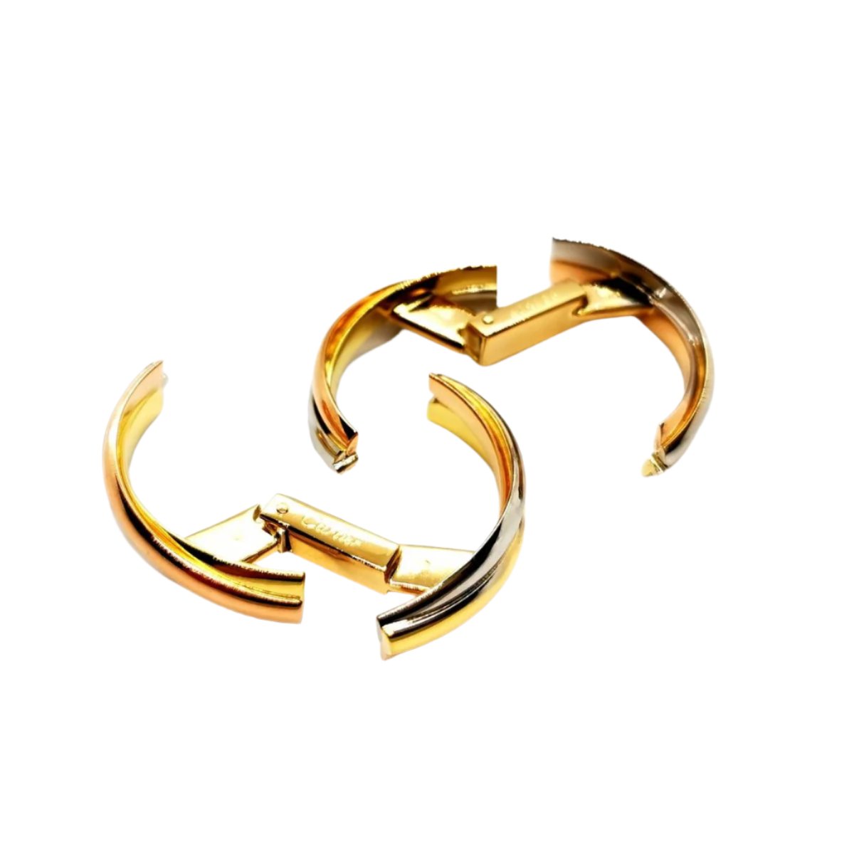 Boutons de manchette CARTIER "Trinity", 3 ors - Castafiore