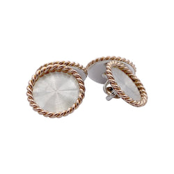 Boutons de manchette en deux tons d'or. - Castafiore