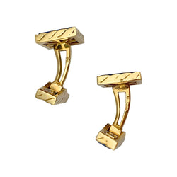 Boutons de manchette en or jaune et lapis lazuli - Castafiore